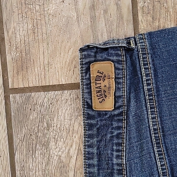 Signature Levi Strauss Ankle Capri Jeans Size 14 - Picture 4 of 5